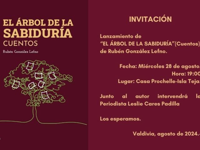 Valdivia: Lanzan libro “El árbol de la Sabiduría” de Rubén González Lefno